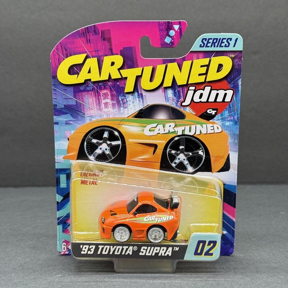 JDM Car Tuned Series 1 #02 Orange ‘93 Toyota Supra Diecast Car